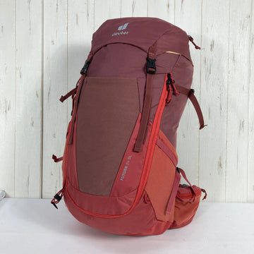【Women's OneSize レッド系】 Deuter ( ドイター ) フューチュラ 24 SL Futura 24 SL パプリカ x シエナ エアコンフォートセンシック フロントアクセス レインカバー付属 バッグ ストレージ バックパック デイパック 容量【～29L】