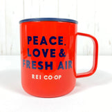 One Size Red Rei (REI) 12oz Camp Mug, Double-Wall Insulated, Red Hot, Hard-to-Find Cookware, Cup, Mug, Tumbler (z00054329)