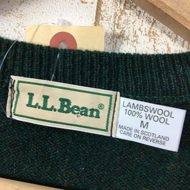 【Men's M グリーン系】 Llbean ( エルエルビーン ) スコティッシュ ラムウール ニット ベスト Scottish Lambwool Knit Vest セーター スコットランド製 Men's ウール ベスト トップス ウェア - 【公式】2ndGEAR（セカンドギア）Webショップ【登山用品・アウトドア用品専門 買取販売店】