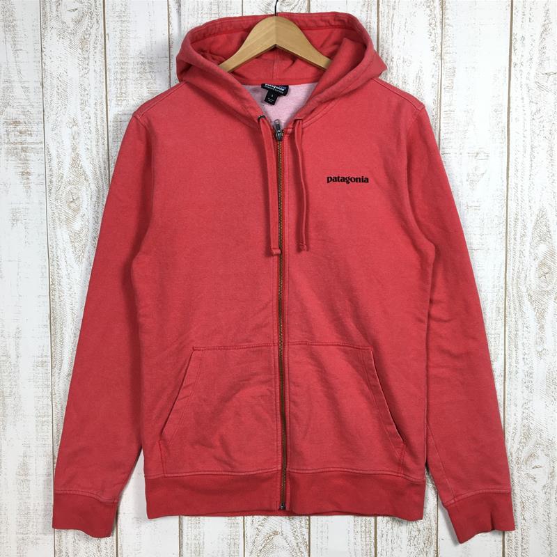 【Men's S レッド系】 Patagonia ( パタゴニア ) P-6 ロゴ ミッドウェイト フルジップ フーデッド スウェットシャツ P-6 Logo Midweight Full-Zip Hooded Sweatshirt パーカー フーディ 生産終了モ