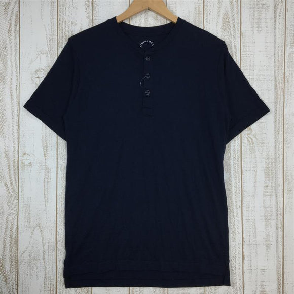 【Unisex M ネイビー系】 Yamatomichi ( 山と道 ) メリノ ヘンリー Tシャツ Merino Henry T-Shirt メリノウール 生産終了モデル 入手困難 Unisex ウール ショートスリーブTシャツ クルーネック インナー シャツ ト - 【公式】2ndGEAR（セカンドギア）Webショップ【登山用品・アウトドア用品専門 買取販売店】