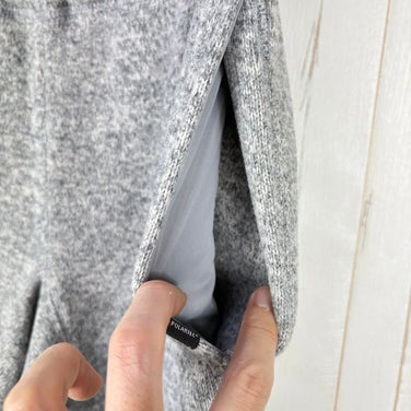 Men's Size Small Gray Rokx The Goose Pant RXMF191067 ASH z00056162 ASH Fleece Long Pants