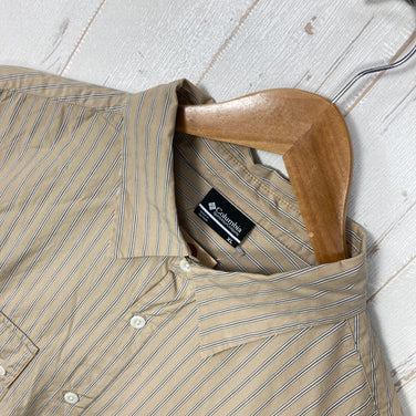 【Men's XL ベージュ系】 Columbia ( コロンビア ) ファイヤーホール レイク ロングスリーブ シャツ Firehole Lake LS Shirt ブラックレーベル コットン ウェア トップス インナー シャツ ロングスリーブシャツ コットン z0