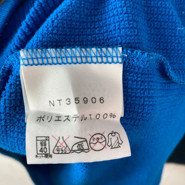 The North Face 男士中号蓝色长袖 Dacron QD Crew 夹克（长袖）涤纶抓绒夹克（z00054266）