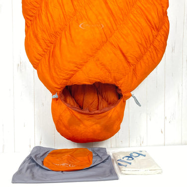 One Size Orange Montbell UL Super Spiral Down Hugger EXP Long Persimmon Down Sleeping System Sleeping Bag (z00054154)