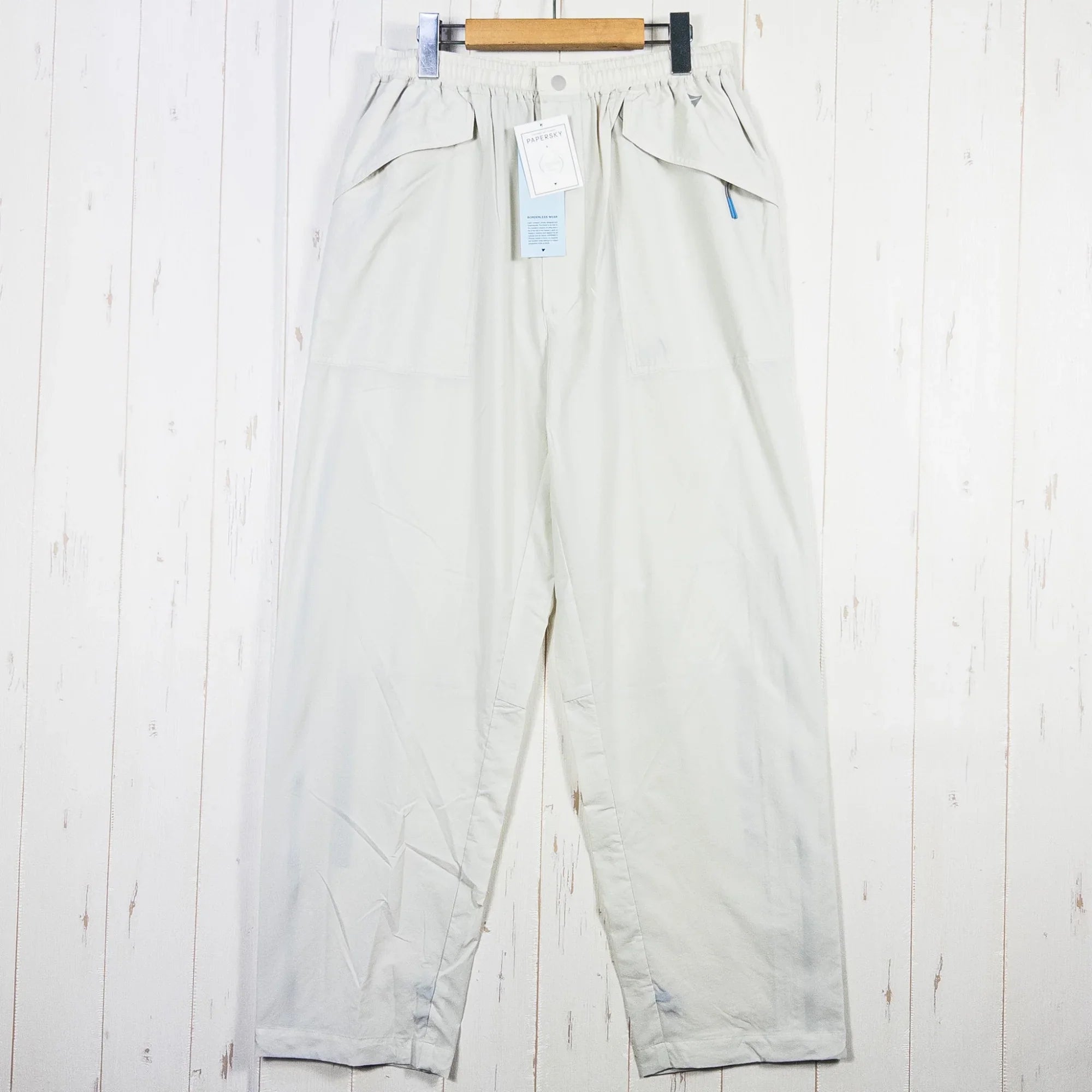 【Unisex L アイボリー系】 Paper Sky Wear（ペーパースカイ ウェア） ウィンド パンツ WIND PANT 04（ECRU） ナイロン ウェア ボトムス ロングパンツ  z00052188 04 SqQVmec7bf8OIdD7gIEvWQOLoHz2BS
