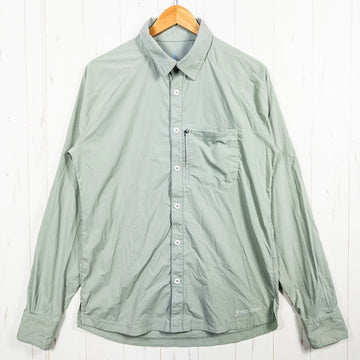 【Men's M グリーン系】 Houdini ( フーディニ ) ロングスリーブ リキッドロック シャツ ナイロン ウェア トップス インナー シャツ ロングスリーブTシャツ クルーネック 化繊 z00053076  化繊 ロングスリーブTシャツ クルーネック イ