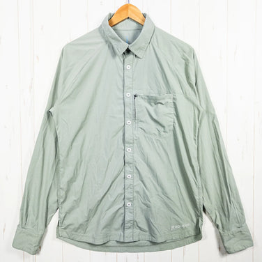 Men's M Green Houdini Long Sleeve Liquid Rock Shirt, Nylon, Top, Undershirt, Long Sleeve T-Shirt, Crew Neck, Synthetic Fiber, z00053076