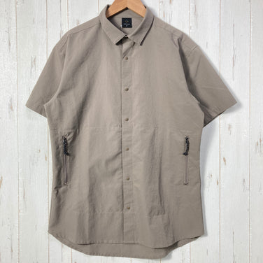 【Men's S ベージュ系】 Axesquin ( アクシーズクイン ) ショートスリーブ ベンチレーションシャツ S/S Ventilation Shirt ポリエステル ウェア トップス インナー シャツ ショートスリーブシャツ 化繊 z00054858  化