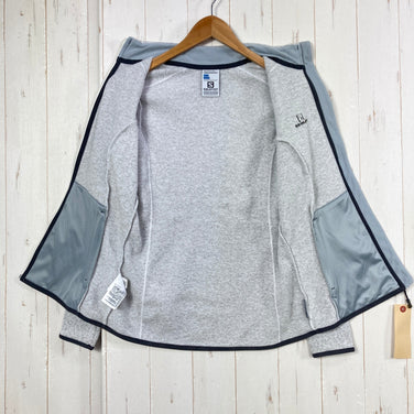 【Women's S グレー系】 Salomon ( サロモン ) アドバンスド スキン フリース ジャケット Advansed Skin Fleece Jacket ポリエステル ウェア トップス アウター ジャケット フリース z00059139  フリース アウ