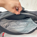 【OneSize ブラック系】 Osprey ( オスプレー ) ヘリテージ ウエストパック 8 Heritage Waist Pack 8 ブラックホワイトグリッド 生産終了モデル 入手困難 旧タグ 復刻モデル ナイロン バッグ ストレージ ウエストバッグ ヒップ-8