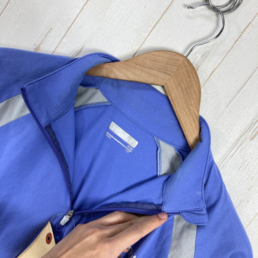 【Women's M ブルー系】 Marmot ( マーモット ) ウィメンズ クライムスキン ハーフジップ ロングスリーブ W's Climb Skin Half-Zip L/S 吸汗速乾 UVカット UPF30 抗菌防臭 ポリエステル ウェア トップス インナー