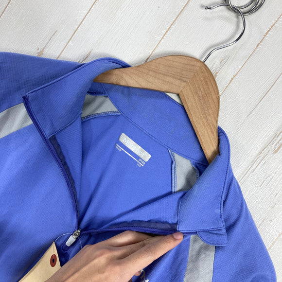 【Women's M ブルー系】 Marmot ( マーモット ) ウィメンズ クライムスキン ハーフジップ ロングスリーブ W's Climb Skin Half-Zip L/S 吸汗速乾 UVカット UPF30 抗菌防臭 ポリエステル ウェア トップス インナー