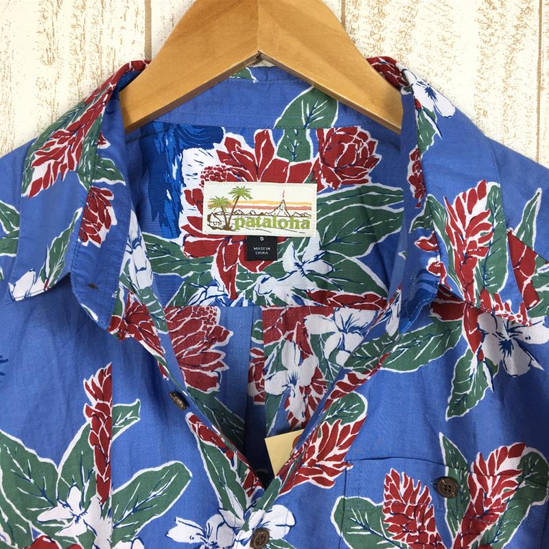 【男款S蓝】巴塔哥尼亚（Patagonia）Malihini Pataloha Shirt Aloha Shirt 很难获得 52561 国际男士 CERS 棉质短袖衬衫