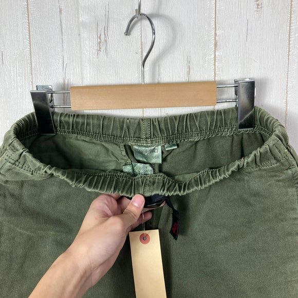 【Men's S グリーン系】 Gramicci ( グラミチ ) クロップド クライミングパンツ Cropped Climbing Pant 生産終了モデル 入手困難 ウェビングベルト ガゼットクロッチ コットン ウェア ボトムス ショーツ ショートパンツ コット