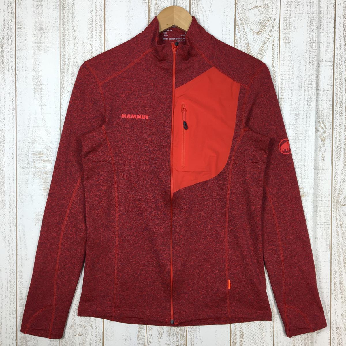 【Men's S レッド系】 Mammut ( マムート ) アコンカグア ライト ミドルレイヤー ジャケット Aconcagua Light Ml Jacket フリース Pontetorto Tecnostretch 1014-00033 Men's  フリー