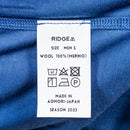 【Men's Ｓ ブルー系】 Ridge Mountain Gear ( リッジマウンテンギア ) メリノ ベーシック ティー Merino Basic Tee Azure Blue メリノウール ウェア トップス インナー シャツ ロングスリーブTシャツ クルー - 【公式】2ndGEAR（セカンドギア）Webショップ【登山用品・アウトドア用品専門 買取販売店】