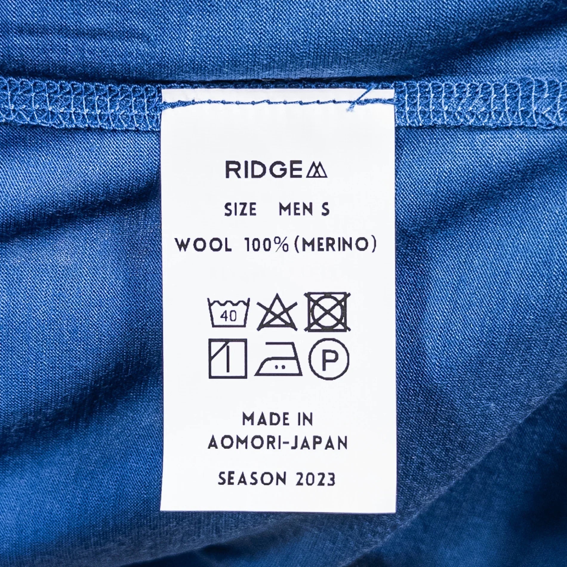 【Men's Ｓ ブルー系】 Ridge Mountain Gear ( リッジマウンテンギア ) メリノ ベーシック ティー Merino Basic Tee Azure Blue メリノウール ウェア トップス インナー シャツ ロングスリーブTシャツ クルー - 【公式】2ndGEAR（セカンドギア）Webショップ【登山用品・アウトドア用品専門 買取販売店】
