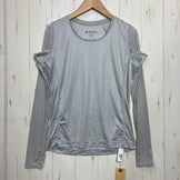 【Women's 1 グレー系】 Goldwin ( ゴールドウィン ) クーリング ラウンドネック ロングスリーブ Cooling Roundneck Long Sleeve ナイロン ウェア トップス インナー シャツ ロングスリーブTシャツ クルーネック 化繊