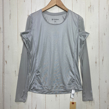 【Women's 1 グレー系】 Goldwin ( ゴールドウィン ) クーリング ラウンドネック ロングスリーブ Cooling Roundneck Long Sleeve ナイロン ウェア トップス インナー シャツ ロングスリーブTシャツ クルーネック 化繊