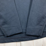 Montbell Geo Line MW Round Neck Shirt, Men's XL, Black. Polyester, Long Sleeve Crew Neck T-Shirt.