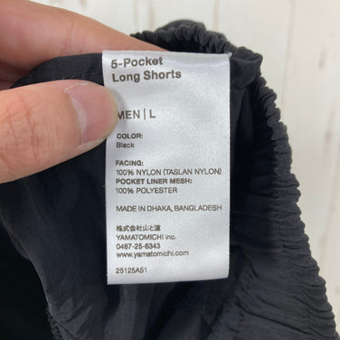 【Men's L ブラック系】 Yamatomichi ( 山と道 ) ファイブポケット ロング ショーツ 5-Pocket Long Shorts ナイロン ウェア ボトムス ショーツ ショートパンツ  z00060122   ショーツ ショートパンツ ボトムス