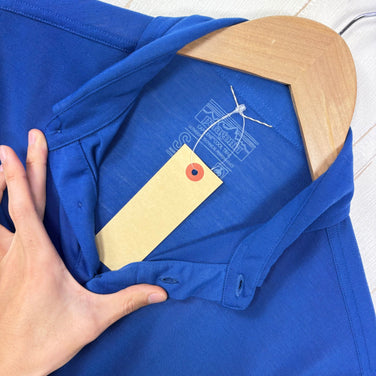 【Men's S ブルー系】 2020 Patagonia ( パタゴニア ) キャプリーン クール トレイル ポロ Capilene Cool Trail Polo SPRB ポリエステル ウェア トップス インナー シャツ ショートスリーブシャツ 化繊 z00