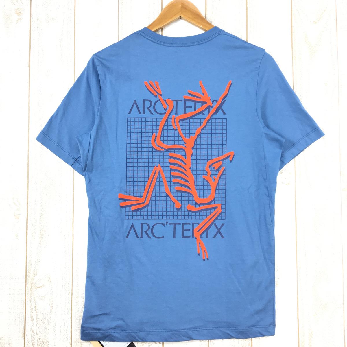 【Men's XS ブルー系】 Arcteryx ( アークテリクス ) アーク マルチバード ロゴ ショートスリーブ Arc Multibird Logo Short Sleeve Tシャツ X000007747 International Men's 02081