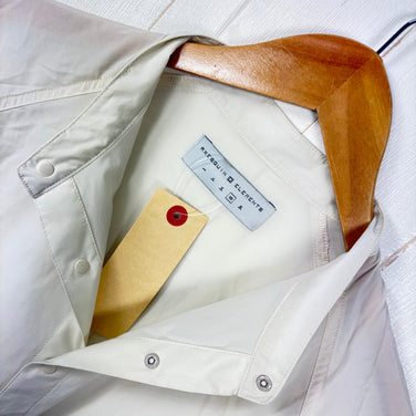 【Unisex 4 アイボリー系】 Axesquin Elements ( アクシーズクインエレメンツ ) ソフト シェル の バンド カラー シャツ Soft Shell Band Collar Shirt ナイロン ウェア トップス インナー シャツ ロングスリーブ