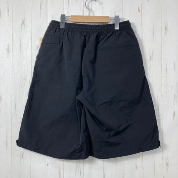 【Unisex 2 ブラック系】 迷迭香 ( マンネンロウ ) ナイロン ハーベスト ルーズ ショーツ NYLON HARVEST LOOSE SHORT ポケッタブル 裾スナップ スマートフォンポケット ナイロン ウェア ボトムス ショーツ ショートパンツ  z00 - 0