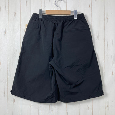 【Unisex 2 ブラック系】 迷迭香 ( マンネンロウ ) ナイロン ハーベスト ルーズ ショーツ NYLON HARVEST LOOSE SHORT ポケッタブル 裾スナップ スマートフォンポケット ナイロン ウェア ボトムス ショーツ ショートパンツ  z00