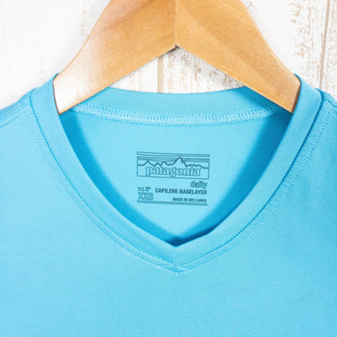 【Women's XXS ブルー系】 2015 Patagonia ( パタゴニア ) キャプリーン デイリー Tシャツ Capilene Daily T-Shirt ULT ポリエステル ウェア トップス インナー シャツ ショートスリーブTシャツ クルーネック 化繊 - 【公式】2ndGEAR（セカンドギア）Webショップ【登山用品・アウトドア用品専門 買取販売店】