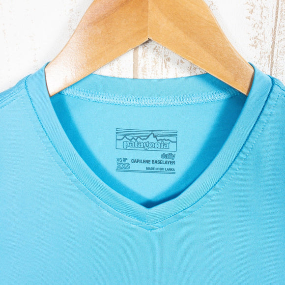【Women's XXS ブルー系】 2015 Patagonia ( パタゴニア ) キャプリーン デイリー Tシャツ Capilene Daily T-Shirt ULT ポリエステル ウェア トップス インナー シャツ ショートスリーブTシャツ クルーネック 化繊 - 【公式】2ndGEAR（セカンドギア）Webショップ【登山用品・アウトドア用品専門 買取販売店】