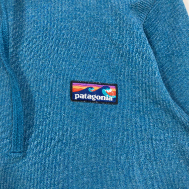 【Women's M ブルー系】 2017 Patagonia ( パタゴニア ) ボードショーツ ラベル ライトウェイト フルジップ フーディ Board Short Label Lightweight Full-Zip Hoody オーガニックコットン ウェア ト
