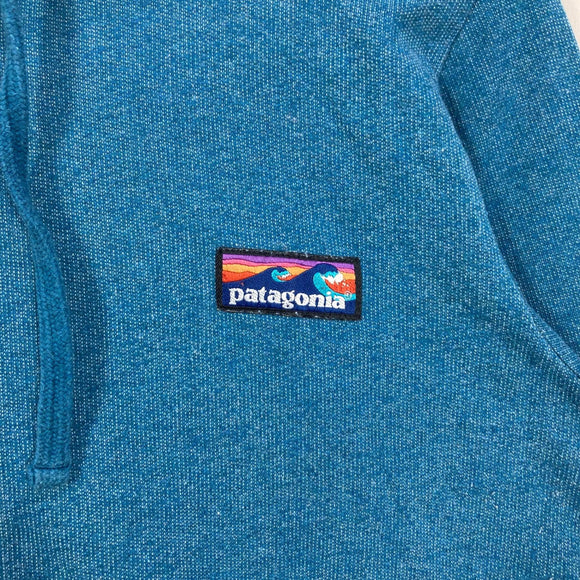 【Women's M ブルー系】 2017 Patagonia ( パタゴニア ) ボードショーツ ラベル ライトウェイト フルジップ フーディ Board Short Label Lightweight Full-Zip Hoody オーガニックコットン ウェア ト