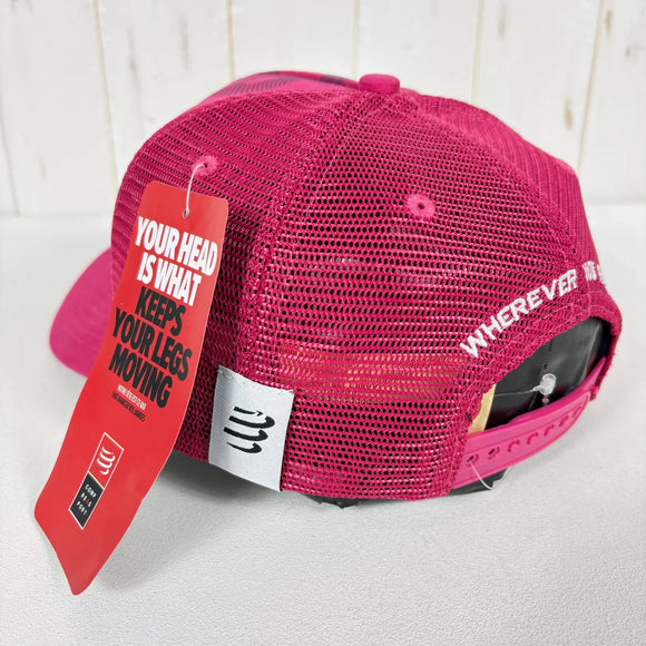 【OneSize ピンク系】 Compressport ( コンプレスポーツ ) トラッカー キャップ Trucker Cap コットン ウェア ウェア小物 ヘッドウェア キャップ z00054809  キャップ ヘッドウェア ウェア小物 ウェア