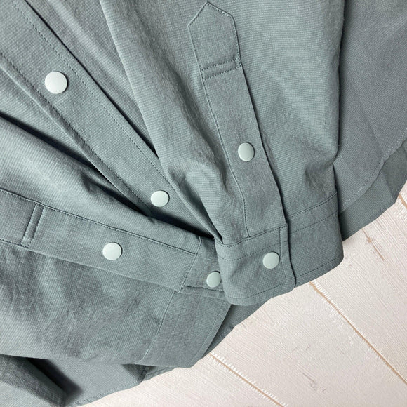 【Women's M グリーン系】 Ridge Mountain Gear ( リッジマウンテンギア ) ベーシック ロングスリーブ シャツ Coast Grey ポリエステル ウェア トップス インナー シャツ ロングスリーブシャツ 化繊 z00057285 Coas
