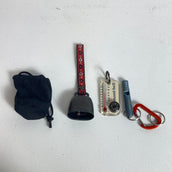 【OneSize シルバー系】  トレッキング小物セット トレッキングベル・ホイッスル・温度計  z00055732