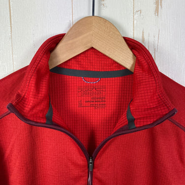 【Men's XS レッド系】 2015 Patagonia ( パタゴニア ) キャプリーン ミッドウェイト ジップ ネック Capilene Midweight Zip Neck ポリエステル ウェア トップス インナー シャツ ロングスリーブTシャツ クルーネ