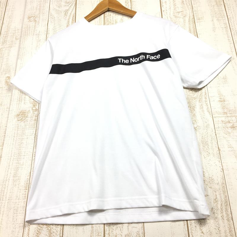 【Men's M ホワイト系】 The North Face ( ザ・ノースフェイス ) ショートスリーブ シンプルラインド ティー S/S Simple Lined Tee Tシャツ NT32047 Asian Men's  化繊 ショートスリーブTシャツ クルー