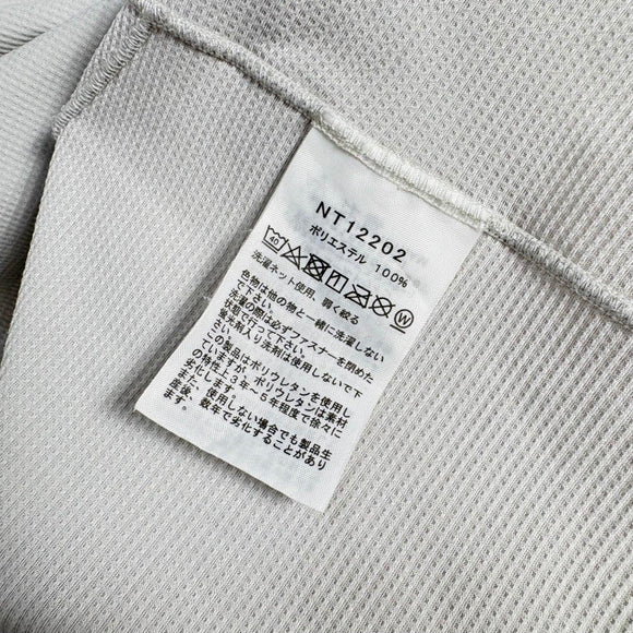 【Men's XL ホワイト系】 The North Face ( ザ・ノースフェイス ) ショートスリーブフラッシュドライスリーディージップアップ S/S FLASHDRY 3D Zip Up オフホワイト (OW) 吸汗速乾 / 抗菌防臭 / UVガード ポリエス