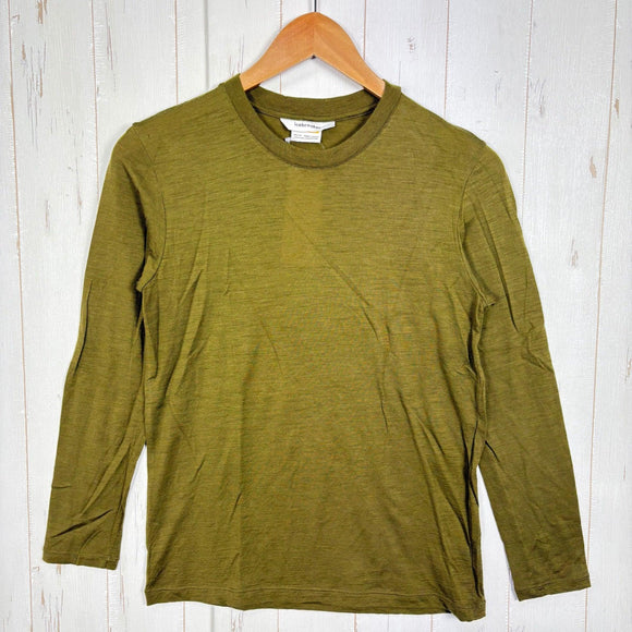 【Unisex XXS グリーン系】 Icebreaker ( アイスブレーカー ) メリノ 150 ロング スリーブ ティー Merino 150 Long Sleeve Tee メリノウール ウェア トップス インナー シャツ ロングスリーブTシャツ クルーネック ウ