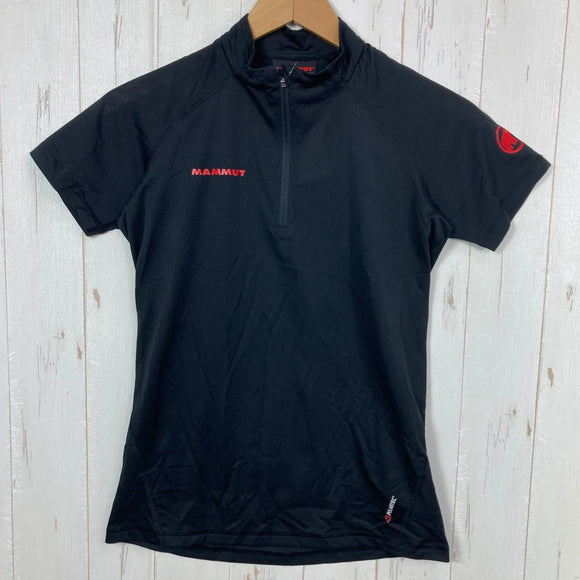 【Women's S ブラック系】 Mammut ( マムート ) イリニサ ライト ジップ Tシャツ Illiniza Light Zip T-Shirt ポリエステル ウェア トップス インナー シャツ ショートスリーブシャツ 化繊 ポーラテック・パワードライ z0