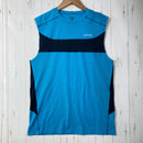 【Men's S ブルー系】 Patagonia ( パタゴニア ) エア フロー タンク Air Flow Tank ポリエステル ウェア トップス インナー シャツ ショートスリーブTシャツ クルーネック 化繊 z00059410  化繊 ショートスリーブTシ-1