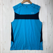 【Men's S ブルー系】 Patagonia ( パタゴニア ) エア フロー タンク Air Flow Tank ポリエステル ウェア トップス インナー シャツ ショートスリーブTシャツ クルーネック 化繊 z00059410  化繊 ショートスリーブTシ