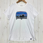 【Women's S ホワイト系】 2021 Patagonia ( パタゴニア ) キャプリーン クール デイリー グラフィック シャツ Capilene Cool Daily Graphic Shirt ポリエステル ウェア トップス インナー シャツ ショートスリ