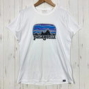 【Women's S ホワイト系】 2021 Patagonia ( パタゴニア ) キャプリーン クール デイリー グラフィック シャツ Capilene Cool Daily Graphic Shirt ポリエステル ウェア トップス インナー シャツ ショートスリ-1