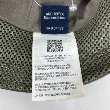 【均码 灰色系】始祖鸟 ( Arcteryx ) Cranbrook Hat 涤纶 服饰 服饰配件 头饰 帽子 z00057336 帽子 头饰 服饰配件 服饰
