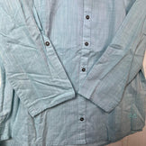 Jackwolfskin 翡翠湖衬衫，女款中号，蓝色，有机棉，长袖衬衫，棉质，z00054718