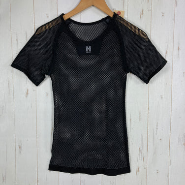 【Men's L-XL ブラック系】 Millet ( ミレー ) ドライナミック メッシュ ショートスリーブ DRYNAMIC MESH SS BLACK-NOIR 吸汗速乾 抗菌消臭 ポリプロピレン ウェア トップス インナー シャツ ショートスリーブTシャツ クルー